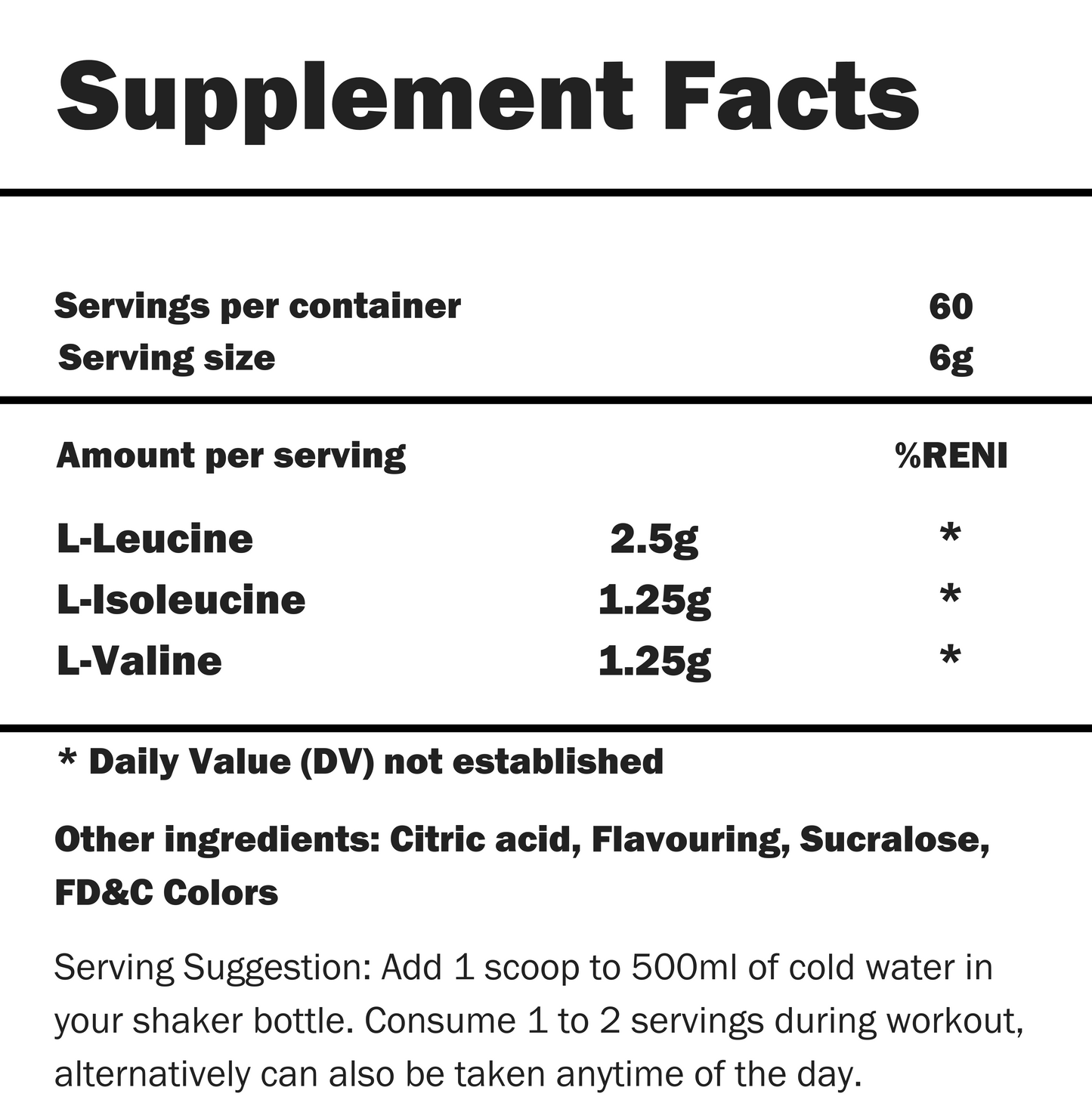 ACTIVE BCAA 2:1:1 60 servings